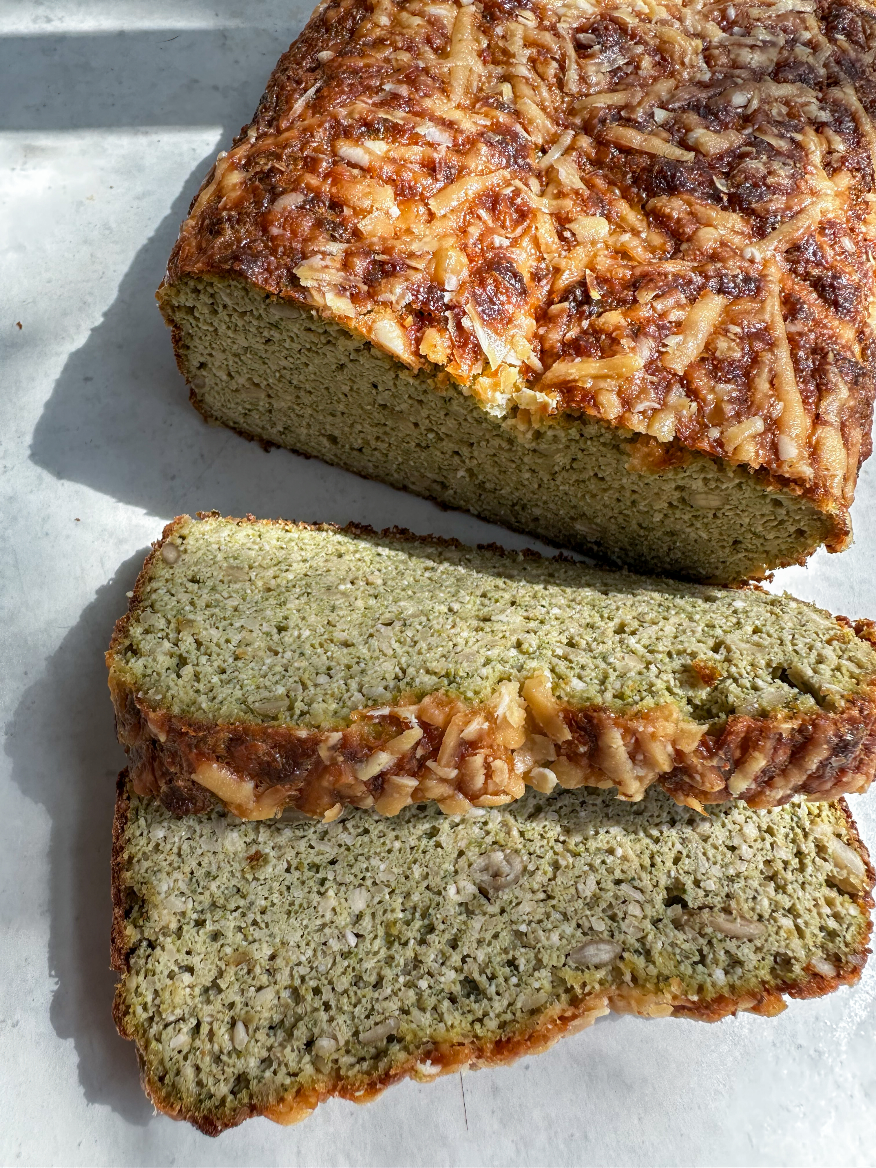 Savoury broccoli loaf (gluten free bread)