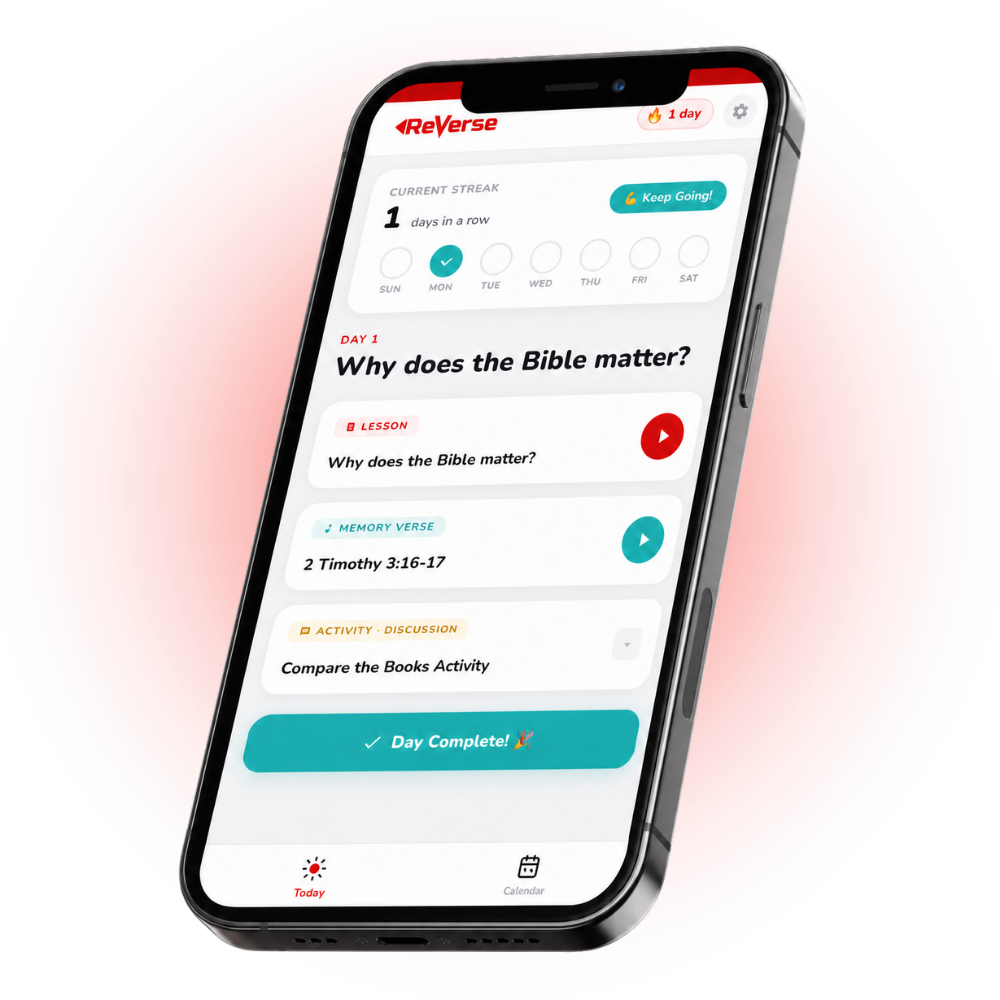 ReVerse Daily App Interface