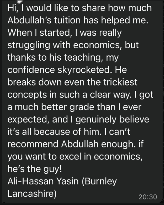 Student Written Testimonials