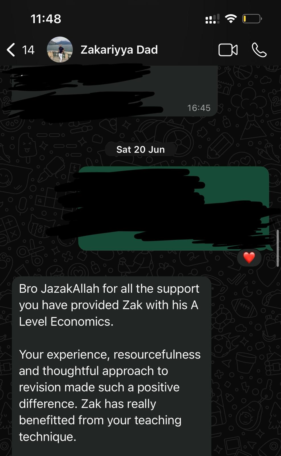 Parent Testimonial