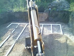 Field tile installation in Bureau county