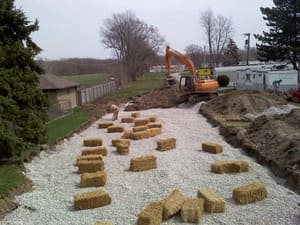 Septic system installation in Bureau county