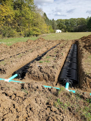 Water & sewer line in Bureau county