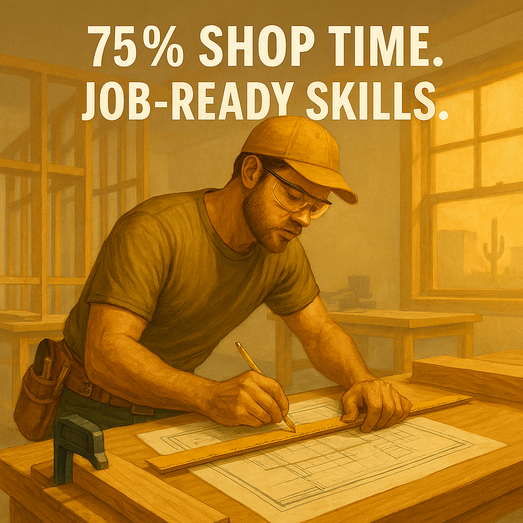 Modern trade education in Phoenix prioritizes real tools, real materials, and real job-site conditions.