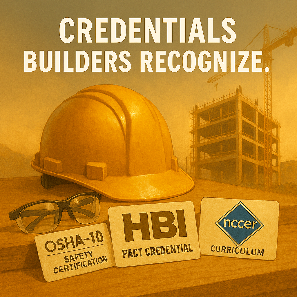 carpentry trade school credentials