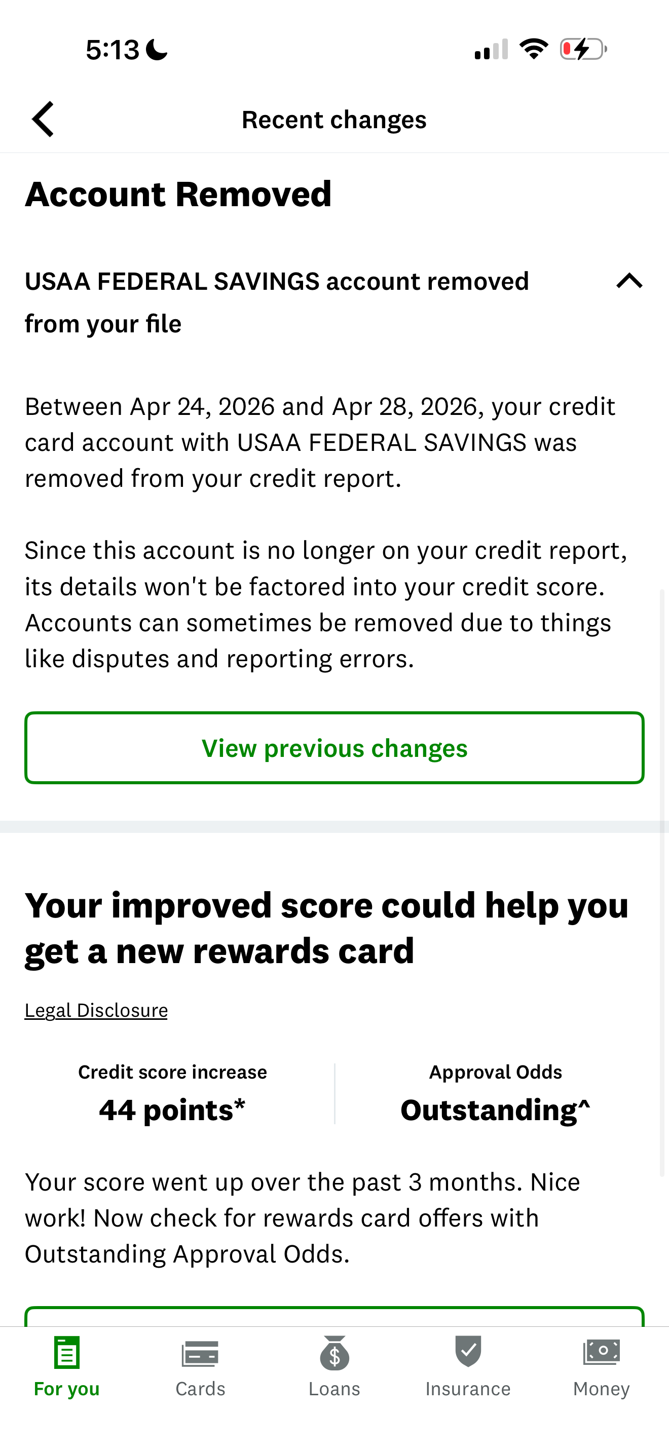 Credit Report Screenshot