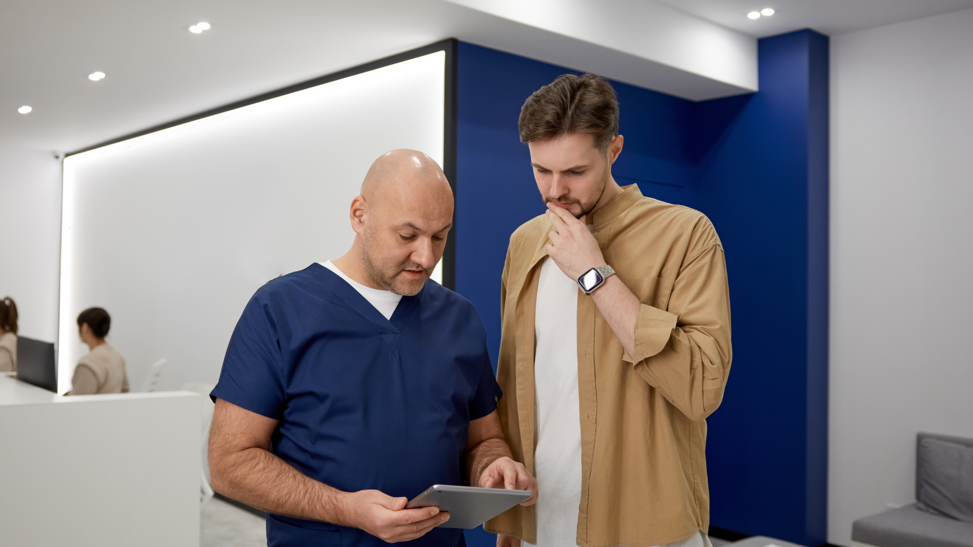 Patient booking a healthcare appointment online