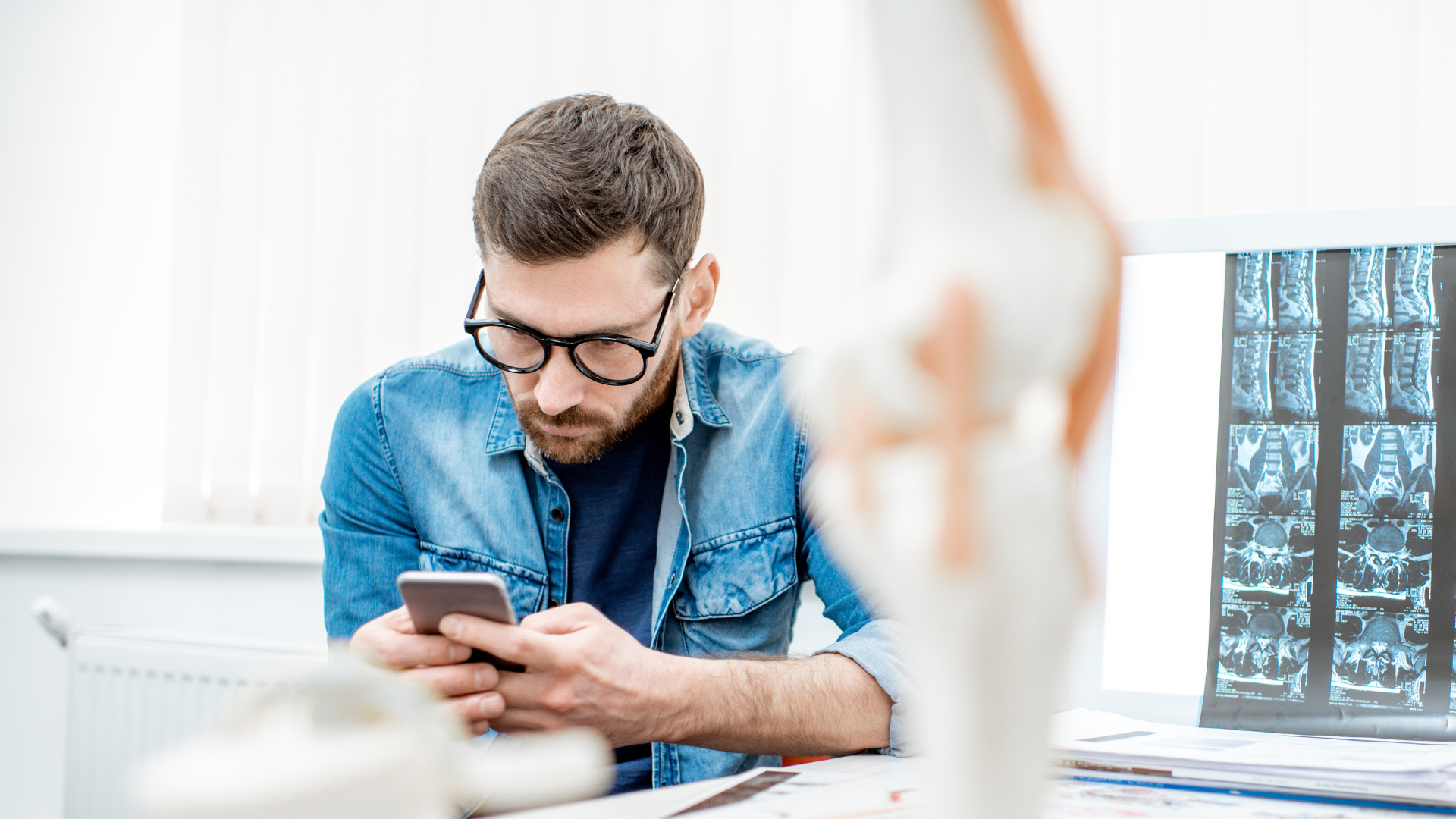 A person researching healthcare and considering questions
