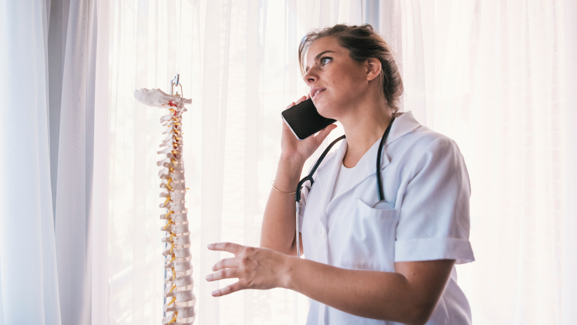 Chiropractic clinic following up with a patient after an appointment