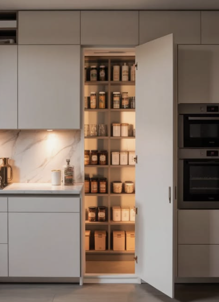 Custom pantry insert storage upgrade
