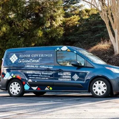 Floor Coverings International Mobile Flooring Showroom van