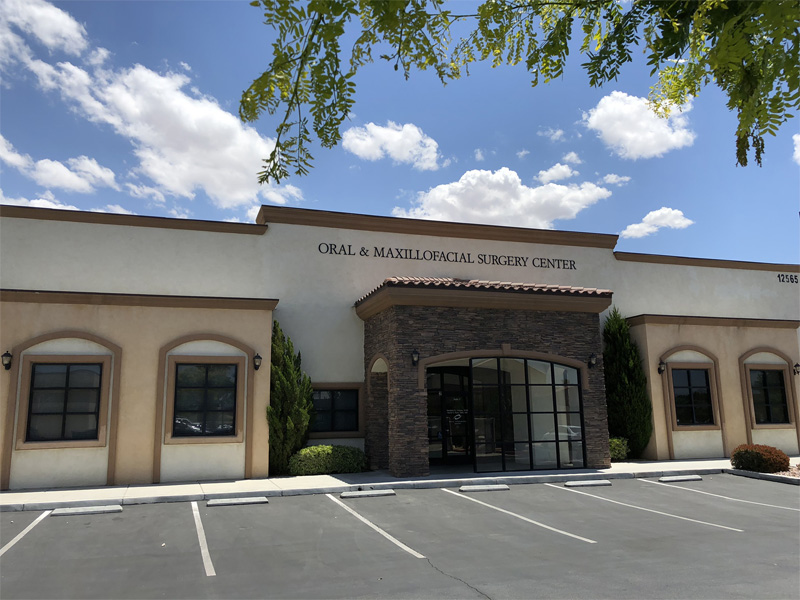 Exterior of the Victorville Oral and Maxillofacial Surgery Center building on Hesperia Road