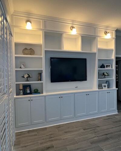 Wainscoting installation in Lutz Florida