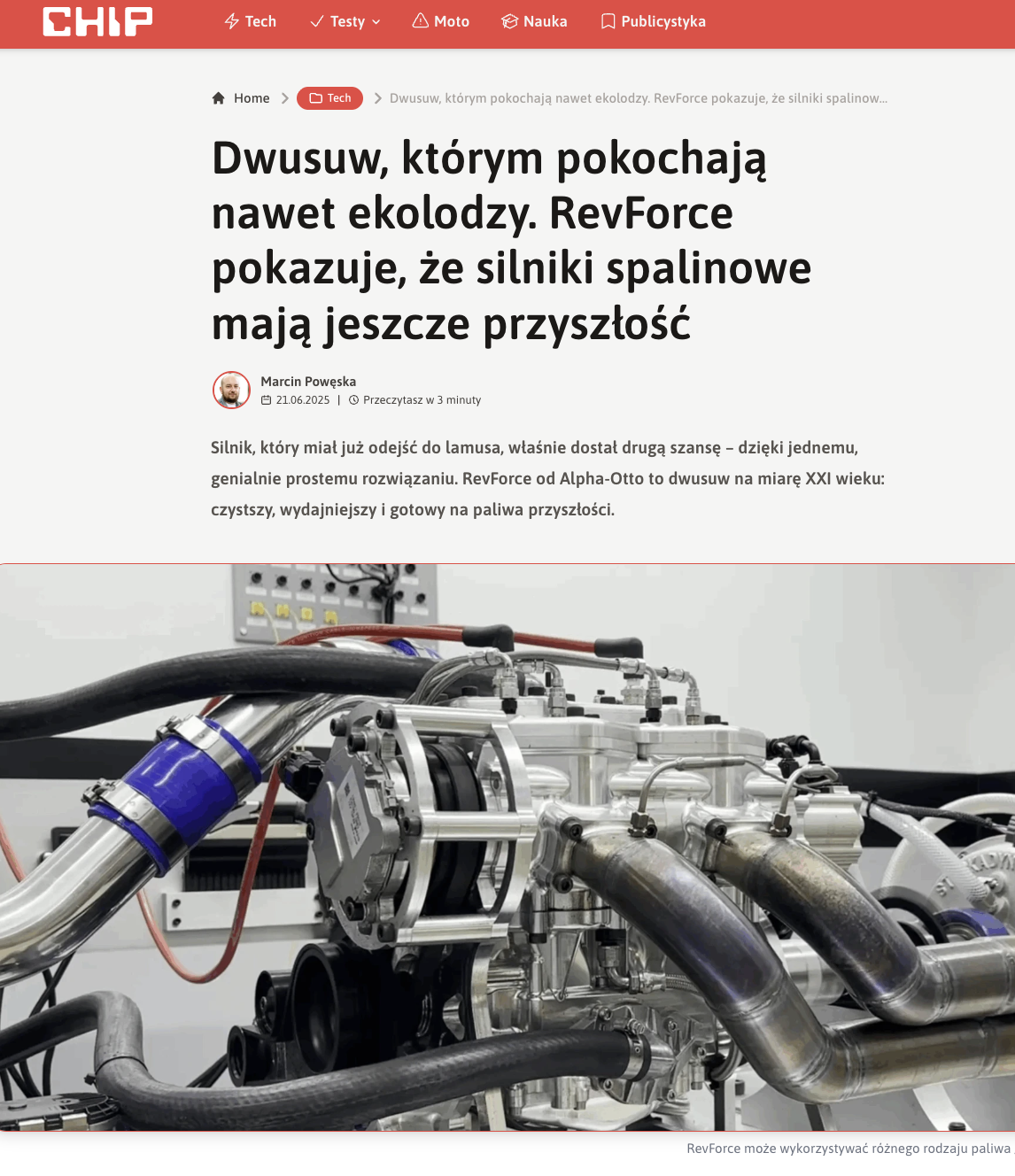 Alpha-Otto REV Force™ Engine Highlighted on CHIP Alpha-Otto REV Force™ Engine Highlighted on CHIP