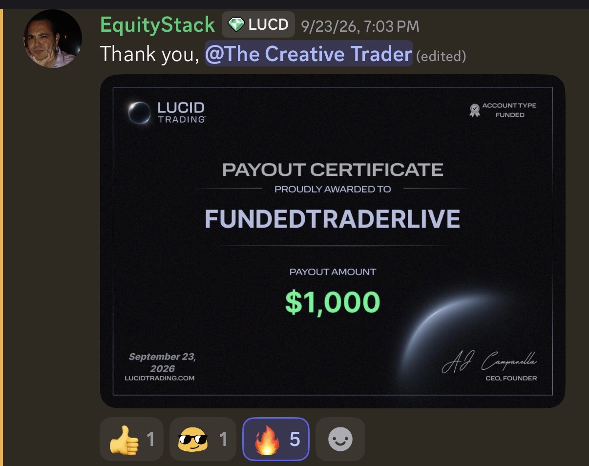 Payout proof from EquityStack