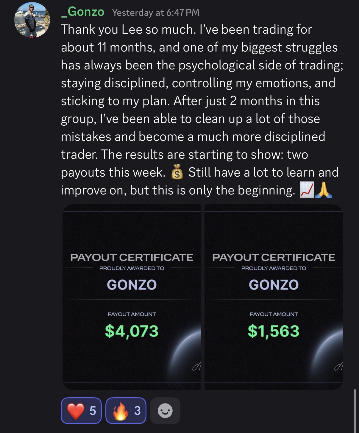 Payout proof from _Gonzo