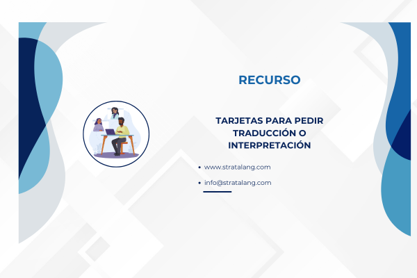 Recursos para pedir traducción o interpretación
