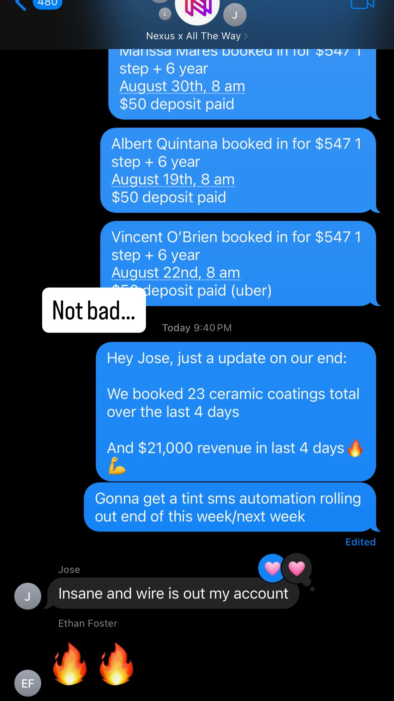 Client result