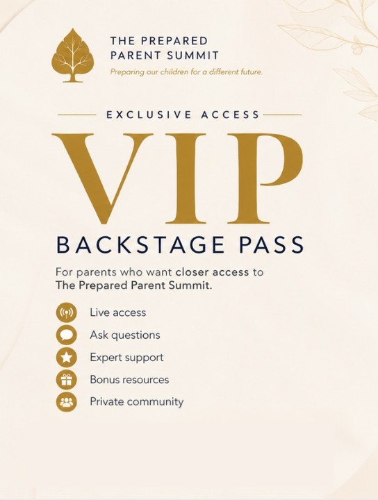 VIP Backstage Pass — The Prepared Parent Summit