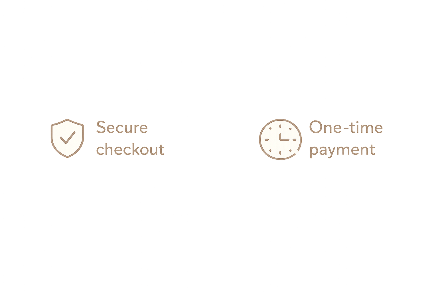 Secure checkout · One-time payment