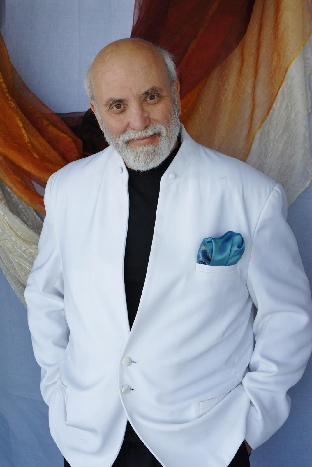 Harrison Klein in a white jacket
