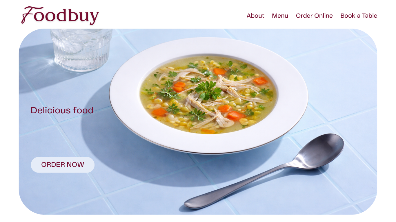 Restaurant website preview