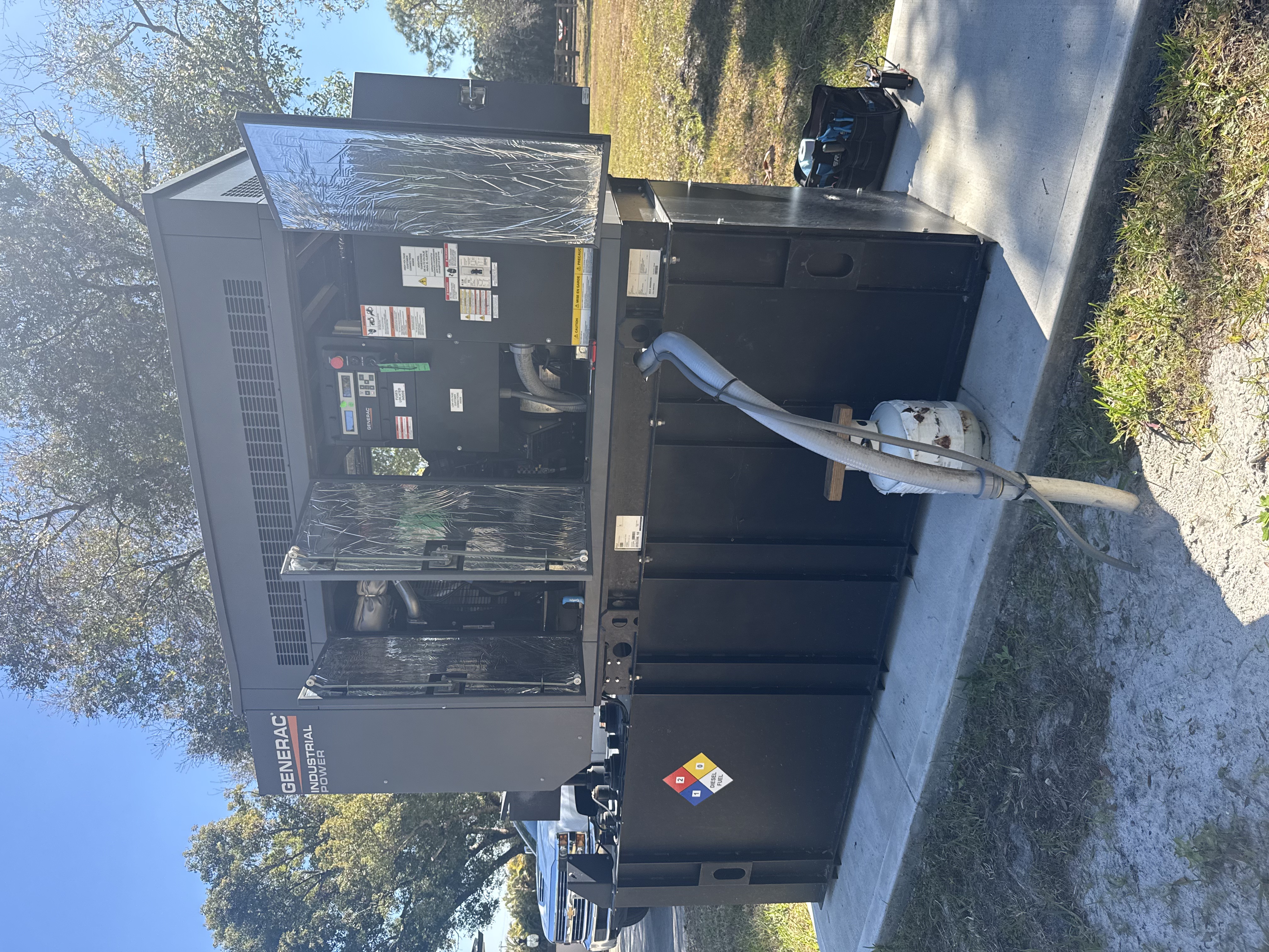 Industrial Generac generator serviced by Power Safe Generator