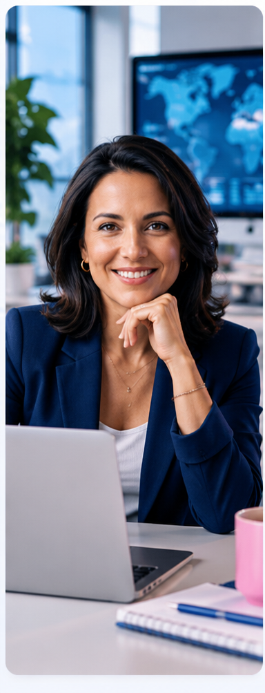 Professional representing a technology and product career path