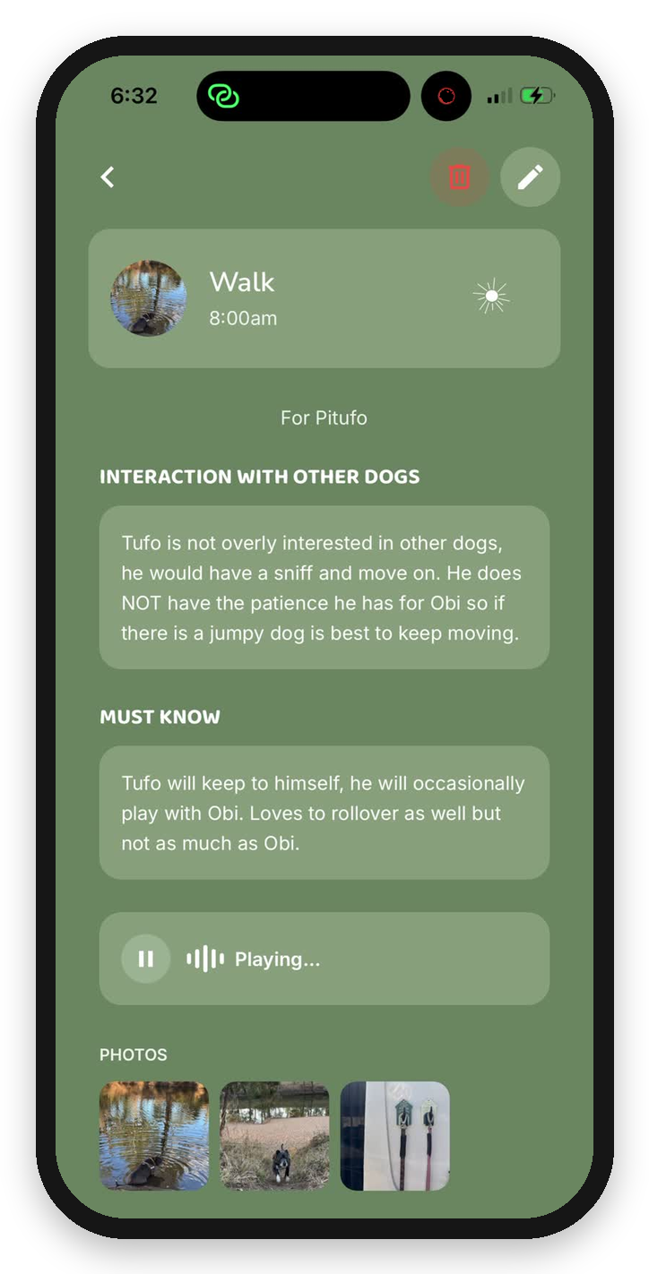 Pitufo's walk with must knows and a voice note