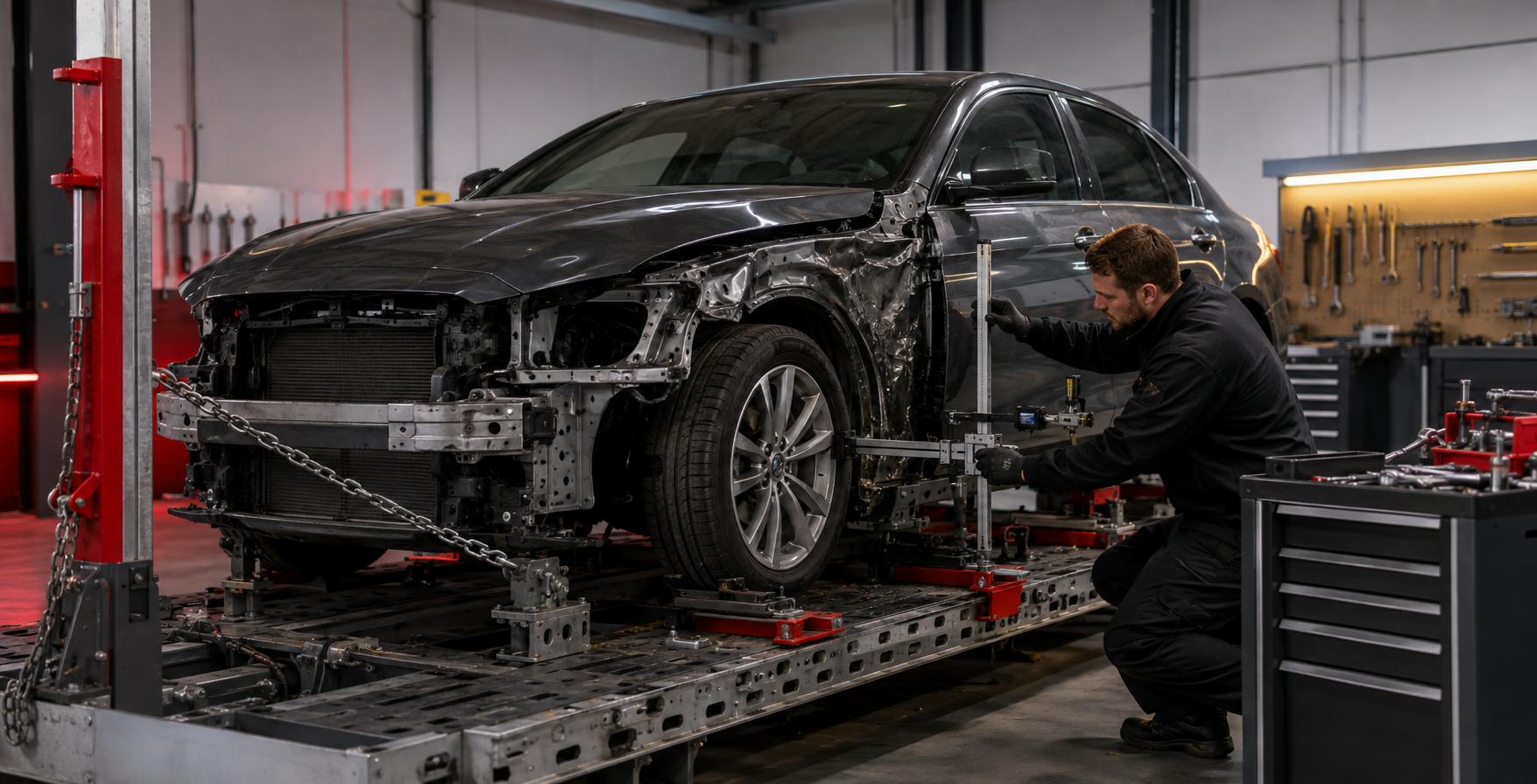 Collision repair workshop