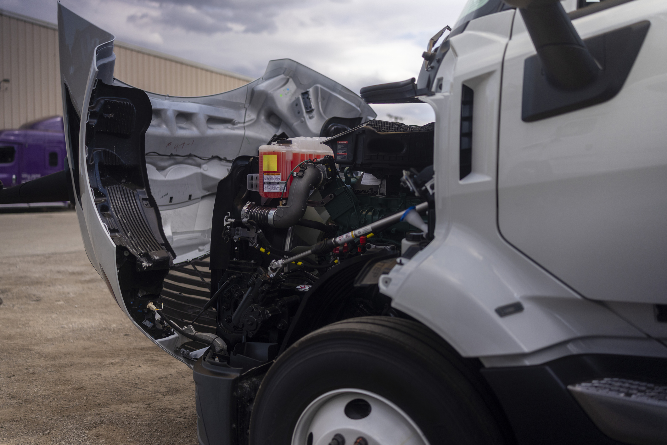 Semi-truck body repair
