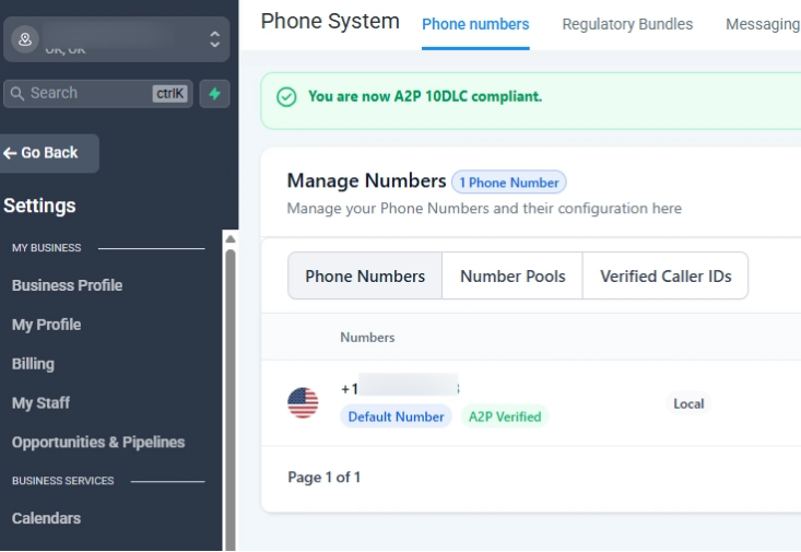 A2P 10DLC Phone Compliance Setup