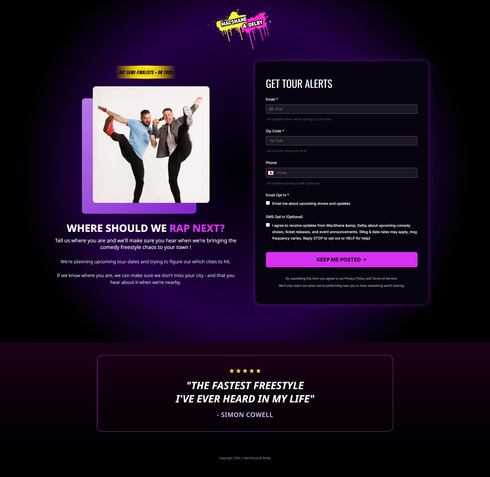 Newsletter Opt-In Landing Page