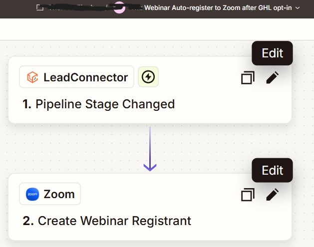 Auto-Register Webinar Leads from GoHighLevel to Zoom