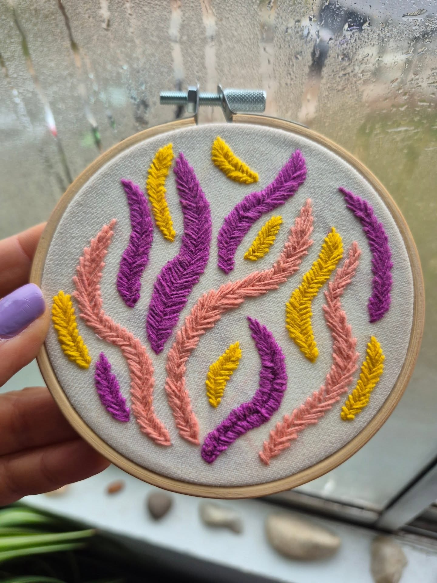 Improvisación Textil sobre lino