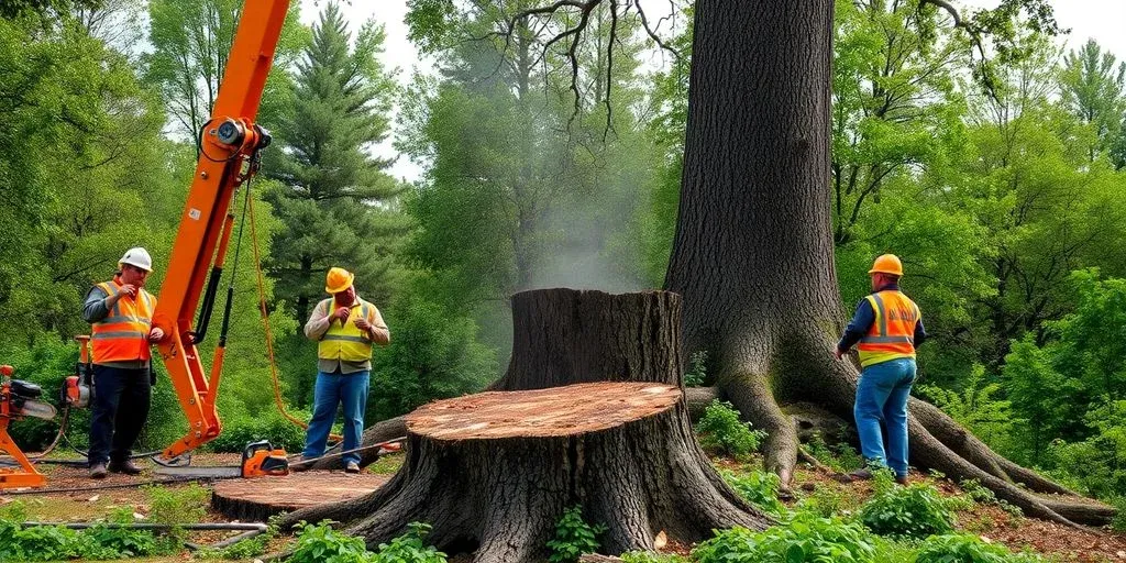 Large tree removal Montgomery IL