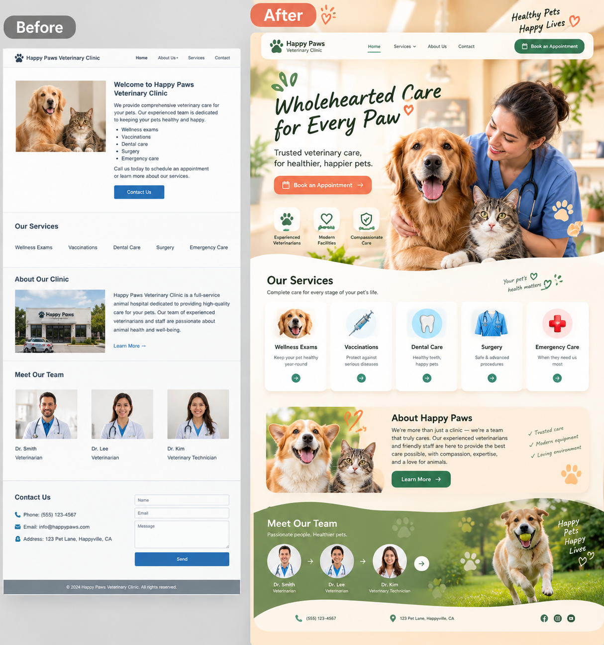 Pets Clinic, Websites