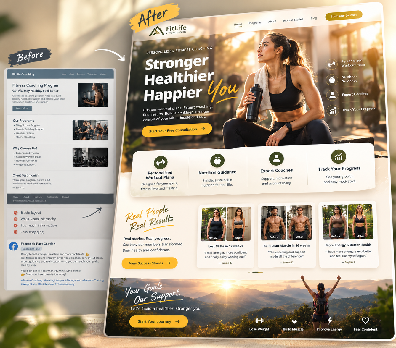 Fit Life, Websites