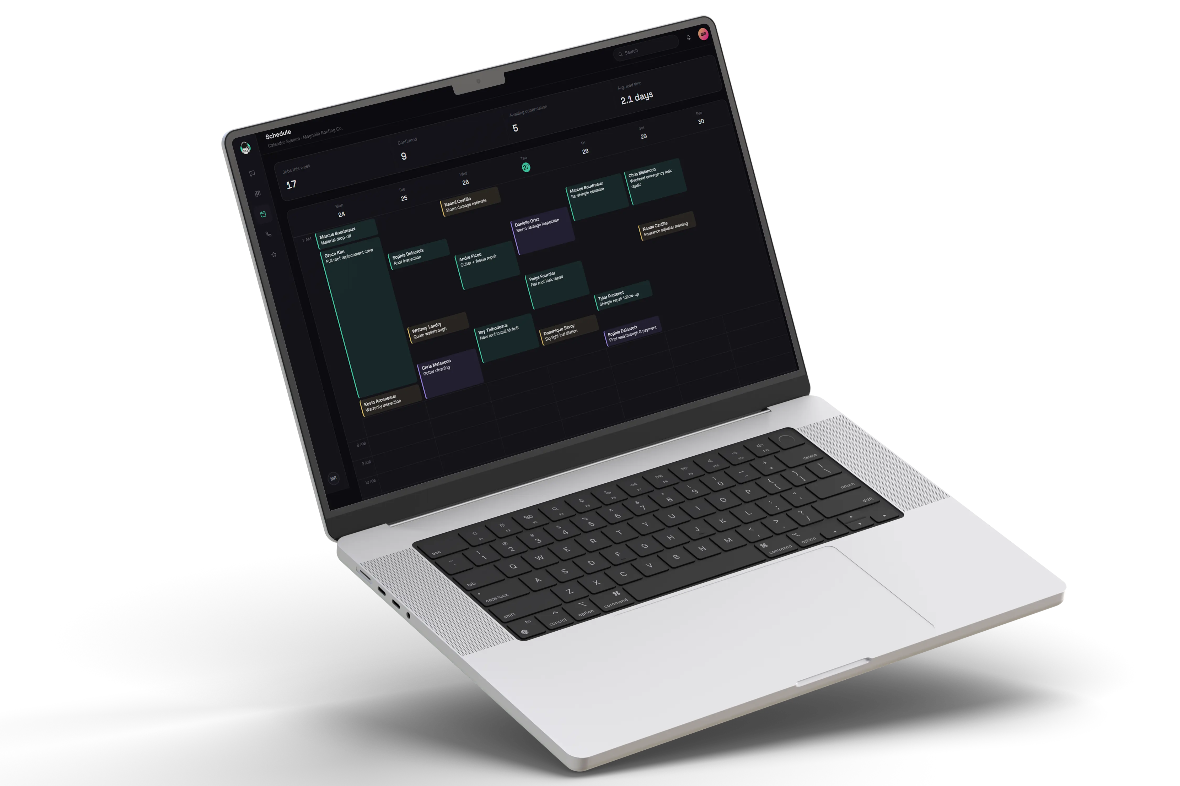 Calendar System Interface
