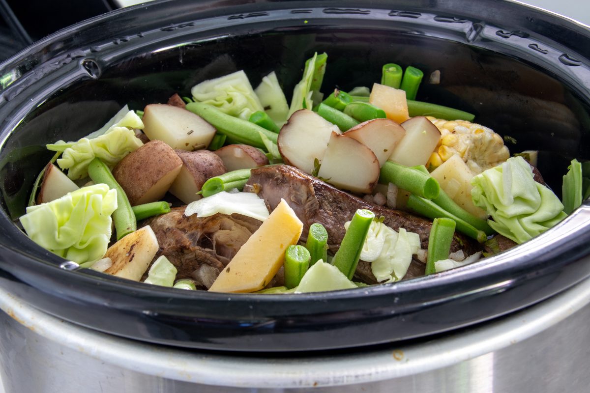 Pot roast in a crockpot