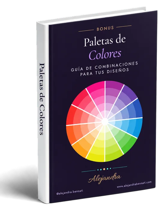 El bono Paletas de Colores, como libro, con un círculo cromático en la tapa