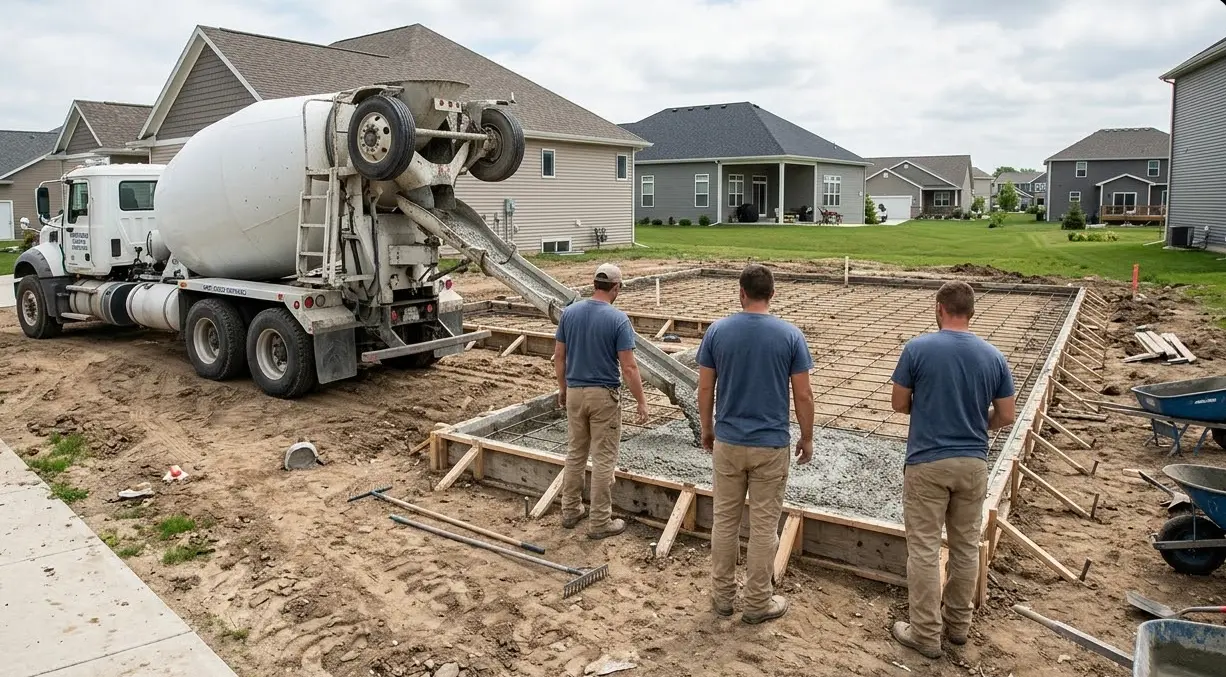 Bulverde Concrete Pouring