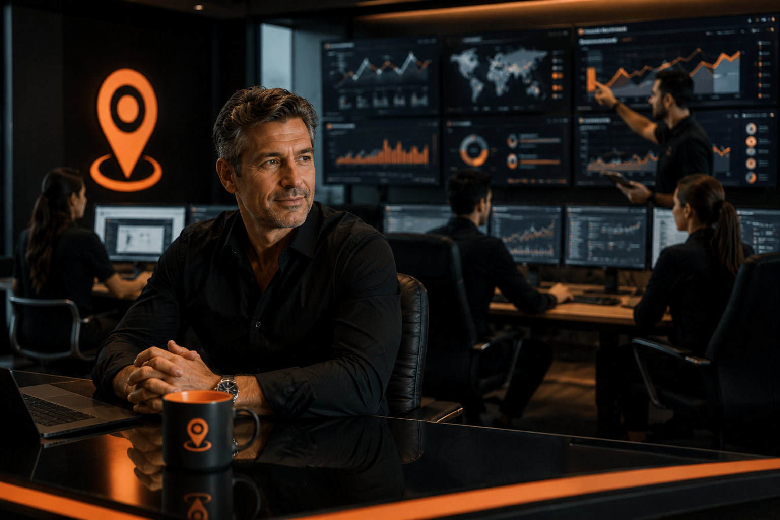 Business owner focused on operations while a professional team manages growth