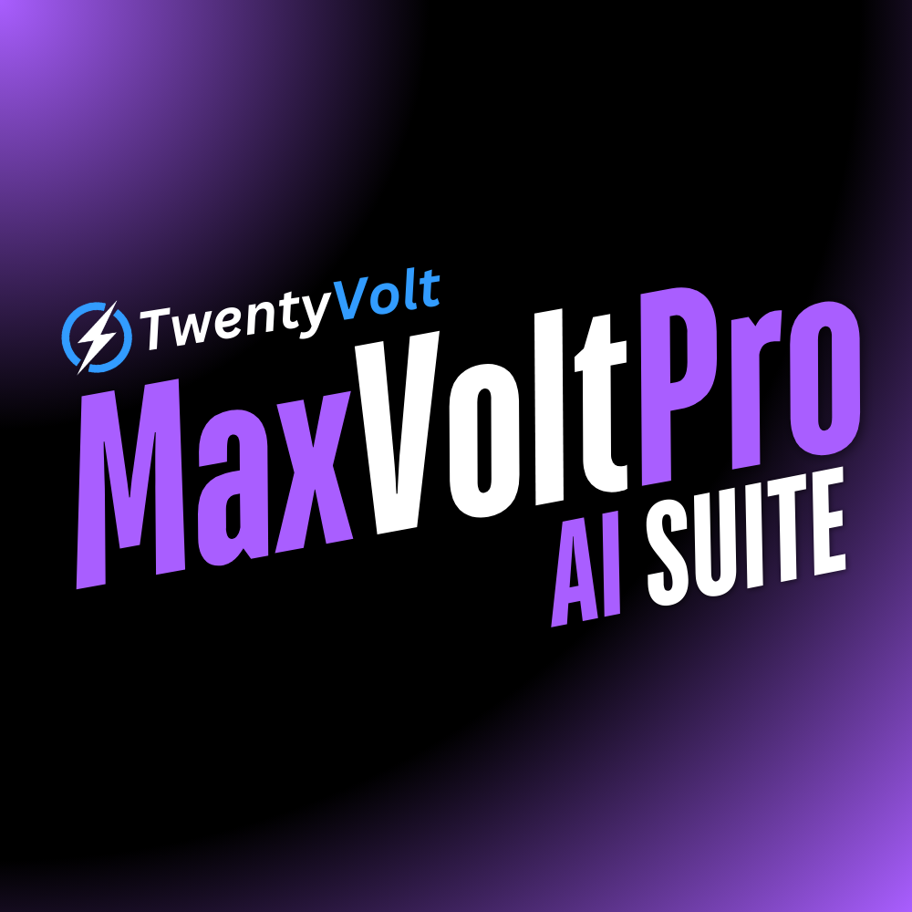 Volt Website Max Volt Pro AI Suite by Twenty Volt