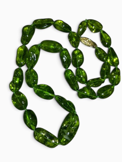 Peridot Bead Necklace