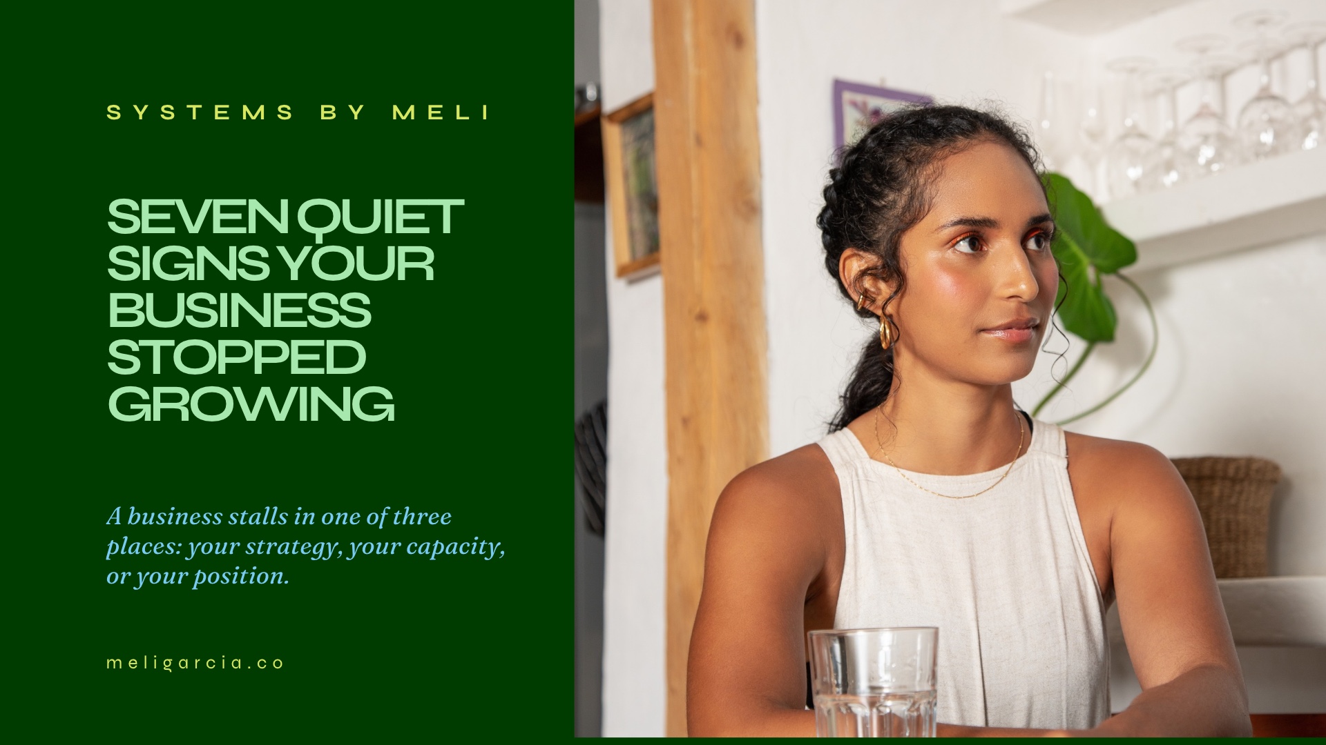 Seven quiet signs your business stopped growing. A business stalls in one of three places: your strategy, your capacity, or your position.