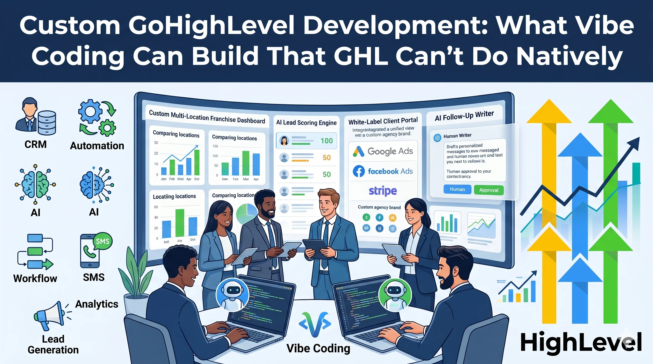 Custom GoHighLevel Development: What Vibe Coding Can Build That GHL Can't Do Natively