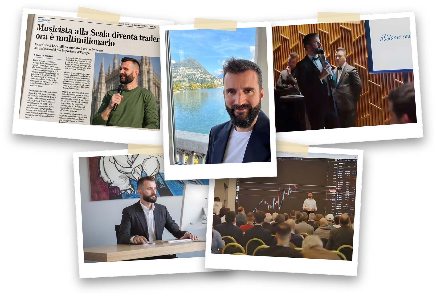 Orso Giordi Locatelli: l'articolo del Giornale dell'Economia, i palchi e la sala operativa