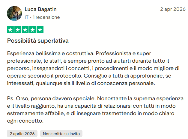 Recensione Trustpilot di uno studente GOAT Money