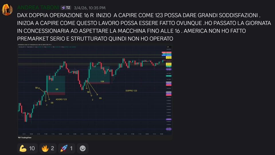 Screenshot di un'operazione condivisa da uno studente GOAT Money